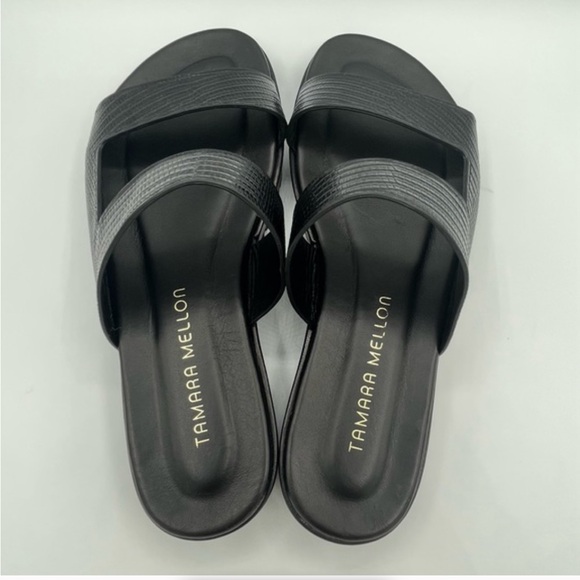 TAMARA MELLON ‘Roam’ Like New Black Lizard Print. Size 9. Quiet Luxury Brand! - Picture 3 of 7